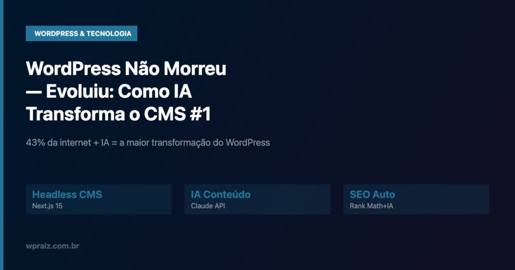 wordpress ia 2026 transformacao